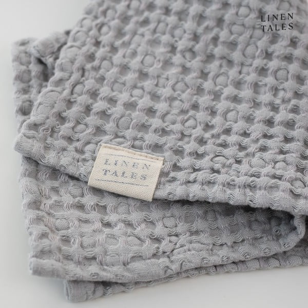 Světle šedé ručníky a osušky v sadě 3 ks Honeycomb – Linen Tales-image-3