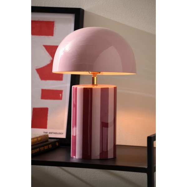 Fialová kovová stolní lampa (výška 34 cm) Rayado – Leitmotiv-image-1