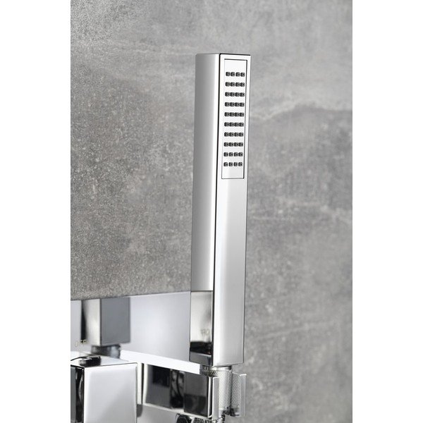 Podomítková sprchová baterie v leskle stříbrné barvě (2 výstupy) Latus – Sapho-image-3