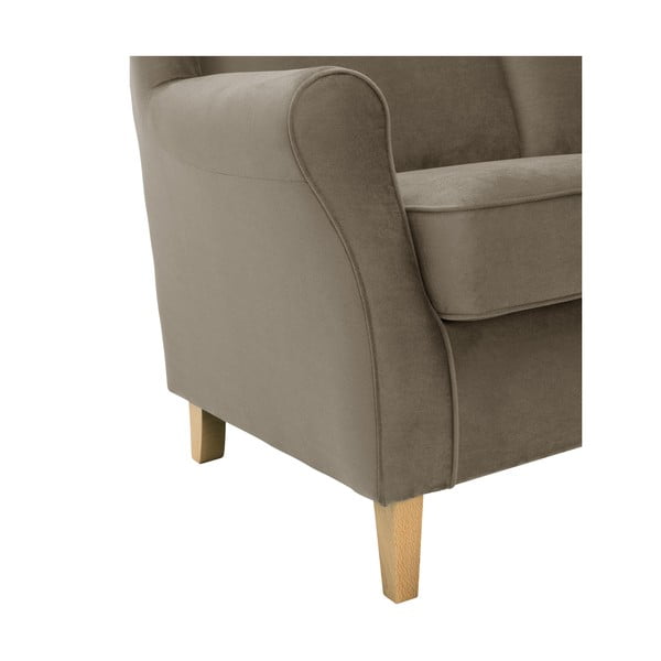 Hnědá sametová pohovka Max Winzer Lorris, 139 cm-image-3