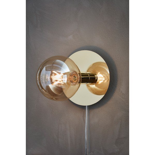 Nástěnné svítidlo v bronzové barvě Disc – Markslöjd-image-1