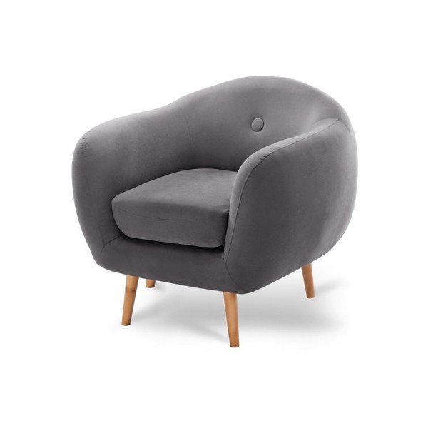 Tmavě šedé křeslo Scandi by Stella Cadente Maison-image-2
