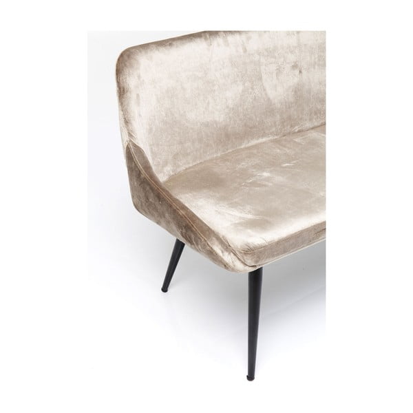 Béžová sametová lavice Kare Design East Side-image-4