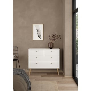 Bílá nízká komoda 99x82 cm Bodo – Tvilum