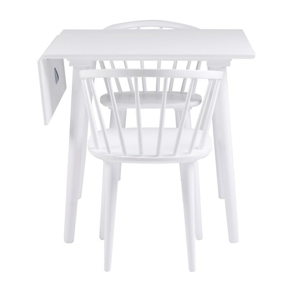 Bílá jídelní židle ze dřeva kaučukovníku Rowico Carmen-image-2