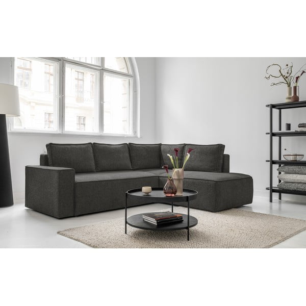 Antracitová rozkládací rohová pohovka (pravý roh) Brave Dave – Miuform-image-4