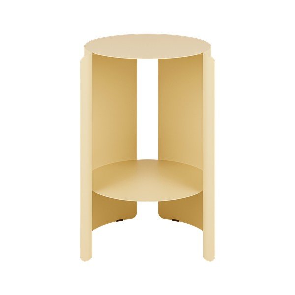 Ocelový kulatý odkládací stolek ø 32 cm Wa – noo.ma