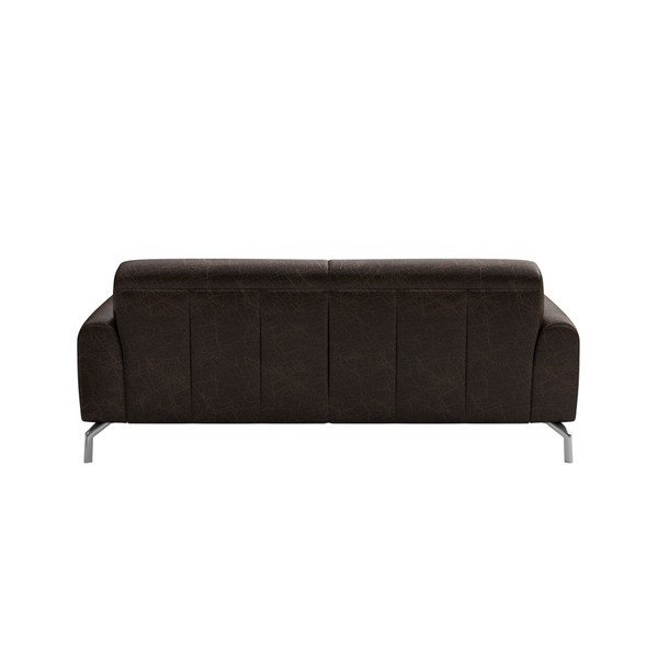 Tmavě hnědá kožená pohovka MESONICA Puzo, 170 cm-image-3