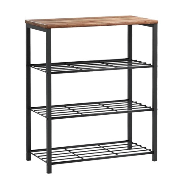Černý kovový botník Layk – Kalune Design