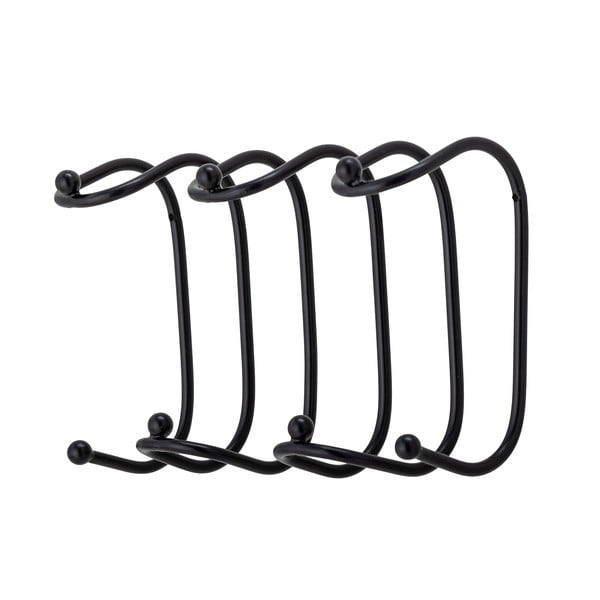 Černý kovový nástěnný věšák Maltha – Bloomingville-image-1