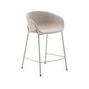 Béžová barová židle (výška sedáku 65 cm) Yvette – Kave Home