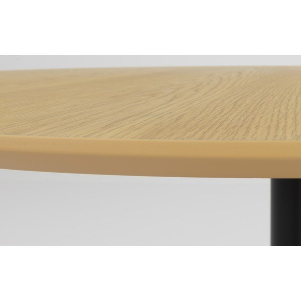 Kulatý jídelní stůl s deskou v dubovém dekoru ø 110 cm Taco – Tenzo-image-3