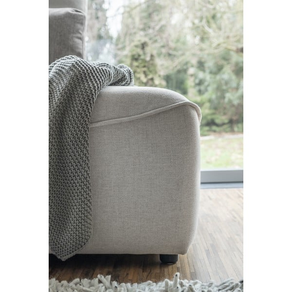 Krémová rozkládací rohová pohovka (variabilní) Homely Tommy – Miuform-image-3