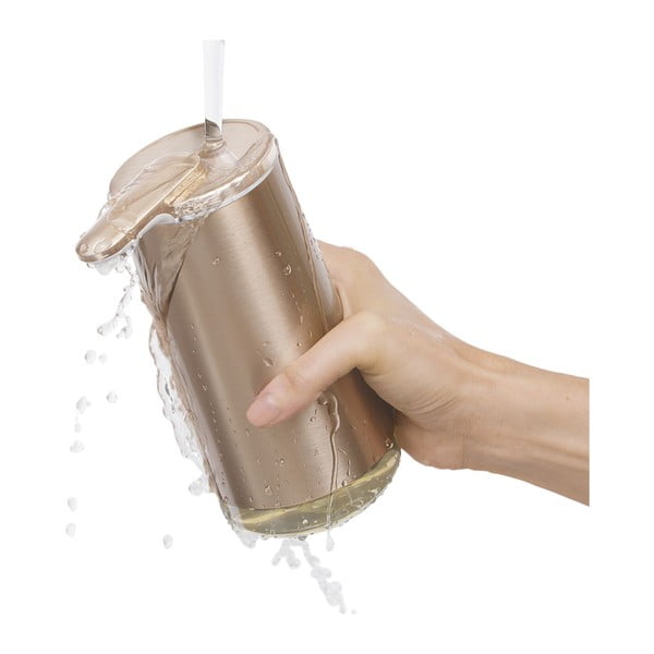 Automatický ocelový dávkovač mýdla ve zlaté barvě 266 ml - simplehuman-image-2
