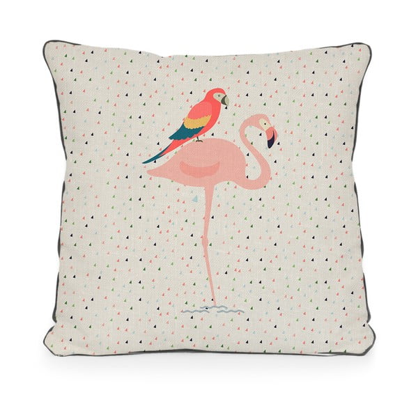Oboustranný polštář Little Nice Things Flamingo