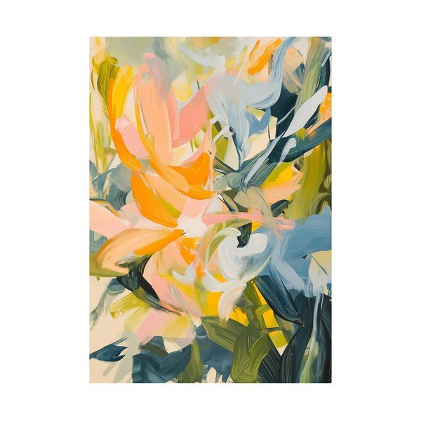 Tištěný obraz na plátně 70x100 cm Floral Gust – Styler