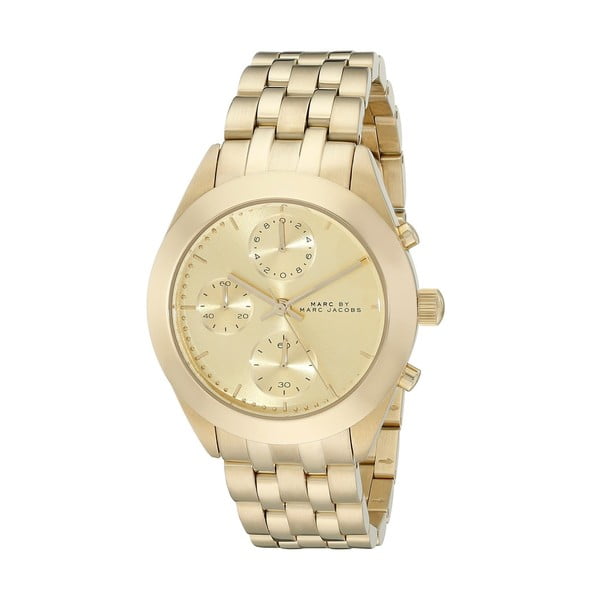 Dámské hodinky se zlatým ciferníkem Marc Jacobs 