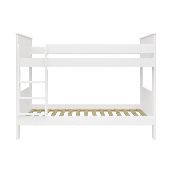 Bílá patrová dětská postel 90x200 cm Alba - Tvilum