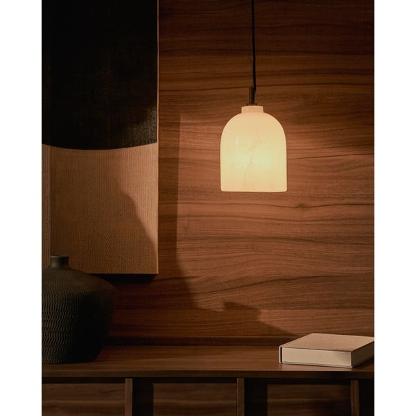 Závěsné svítidlo slonovinové ø 15 cm Shenli – Kave Home-image-1