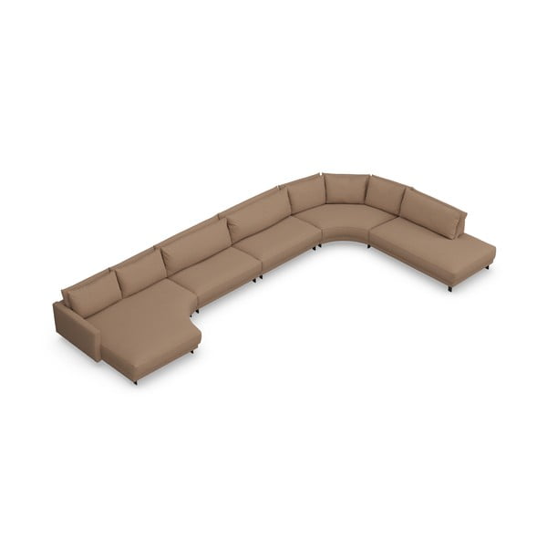 Rohová pohovka v cihlové barvě do "U" Samba – Furninova -image-3