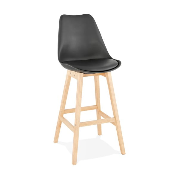 Černá barová židle Kokoon April, výška sedu 75 cm