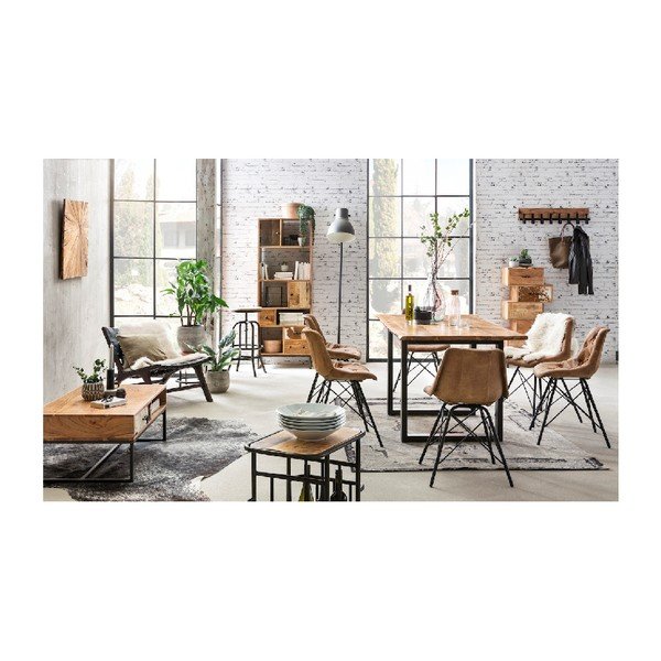 Komoda s 5 zásuvkami z akáciového dřeva WOOX LIVING-image-3