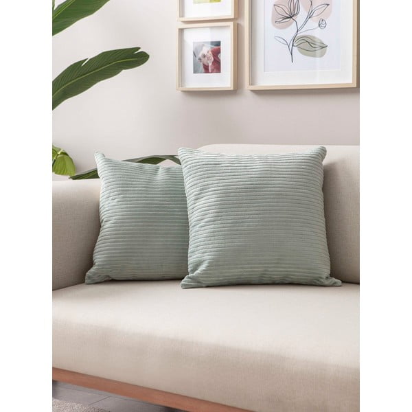 Manšestrové povlaky na polštáře v sadě 2 ks 43x43 cm – Mioli Decor-image-1