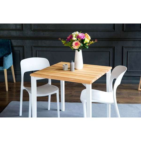 Bílý jídelní stůl Ragaba TRIVENTI, 80 x 80 cm-image-3