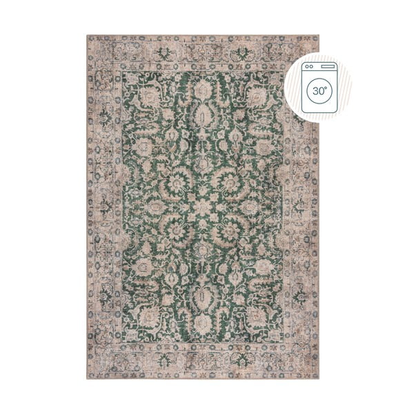 Zelený pratelný koberec 115x170 cm Beau Floral – Flair Rugs