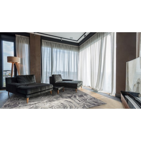 Šedý vlněný koberec 133x190 cm Ros – Agnella-image-1