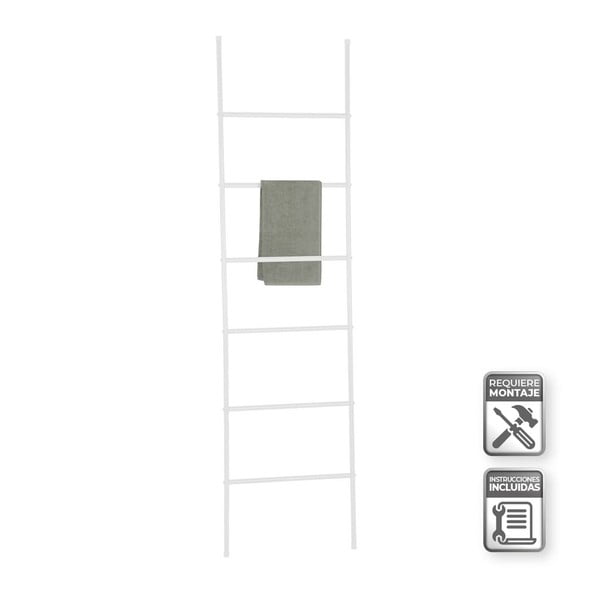 Bílý žebřík na ručníky – Casa Selección-image-1