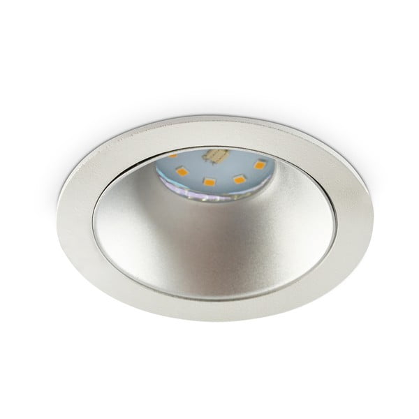 Kryt na LED žárovku Kobi Siena Silver, ⌀ 8,7 cm