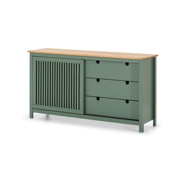 Zelená dřevěná komoda Marckeric Bruna-image-3