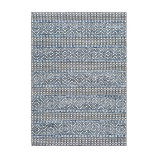 Modrý venkovní koberec Universal Cork Lines, 115 x 170 cm