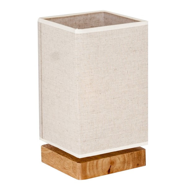 Stolní lampa s dřevěnou základnou Home Jacobo