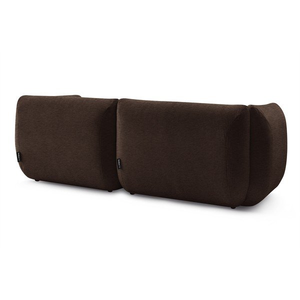 Tmavě hnědá manšestrová pohovka 260 cm Lecomte – Bobochic Paris-image-4