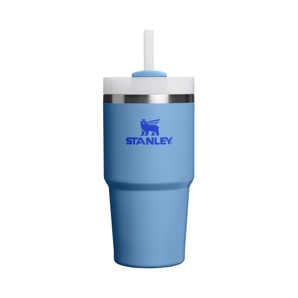 Modrá termoska s brčkem z nerezové oceli 600 ml Quencher H2.O FlowState™ Tumbler Blue Sky – Stanley