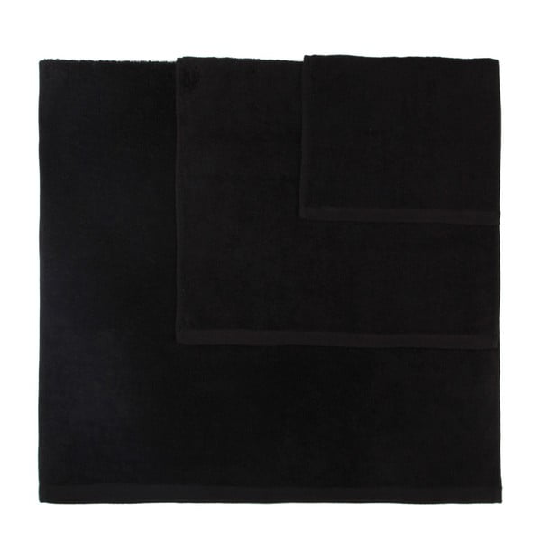 Sada 3 černých ručníků Artex Alfa