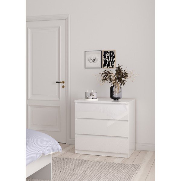 Bílá komoda 77x76x50 cm Naia – Tvilum-image-1