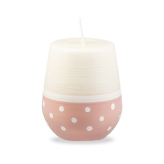 Bílo-růžová svíčka Unipar Sweetness, doba hoření 32 h