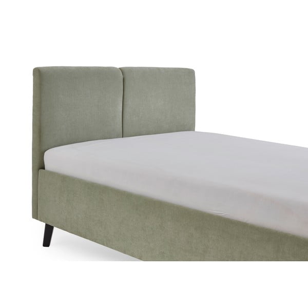Světle zelená čalouněná dvoulůžková postel s roštem 140x200 cm Piano – Meise Möbel-image-4