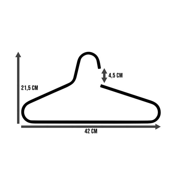 Kovová ramínka v sadě 5 ks Victorie – Spinder Design-image-3