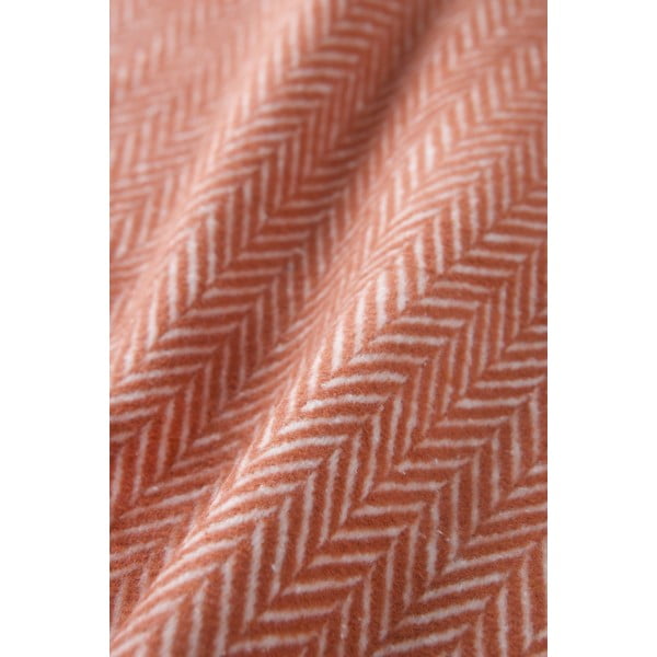 Pléd v barvě terakota s podílem bavlny Euromant Skyline, 140 x 180 cm-image-3