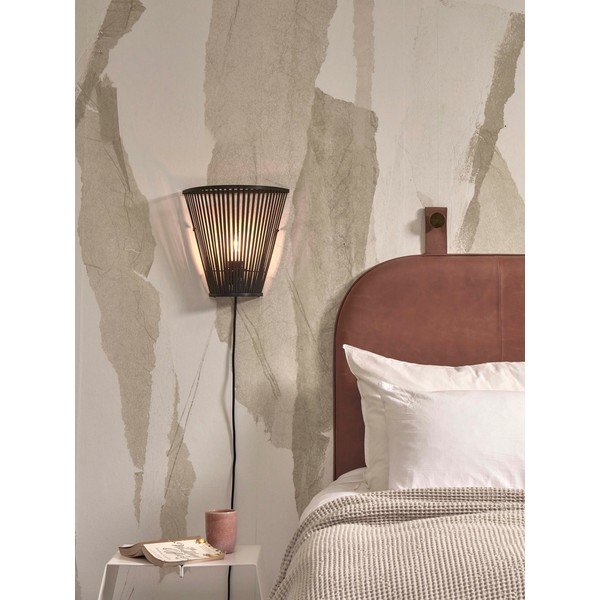 Černé nástěnné svítidlo Merapi – Good&Mojo-image-1