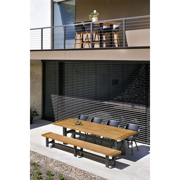 Zahradní lavice v černo-přírodní barvě Yasmani – Hartman-image-1