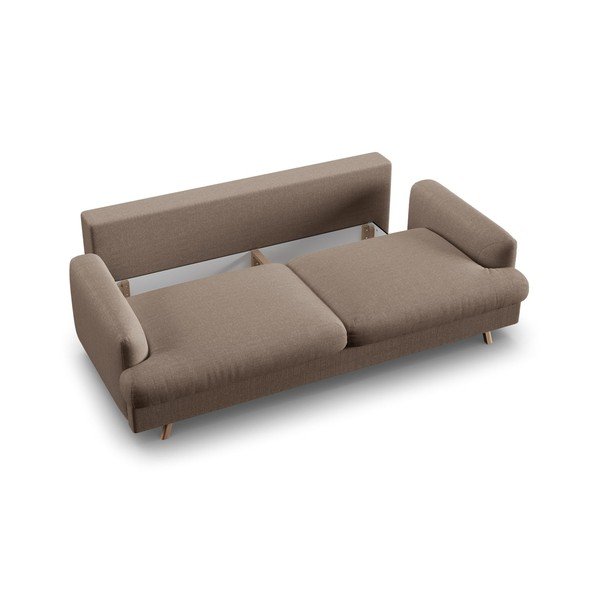 Taupe rozkládací/s úložným prostorem pohovka 233 cm Naomi – Micadoni -image-4