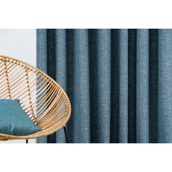 Modrý závěs 140x245 cm Riva – Mendola Fabrics-image-1