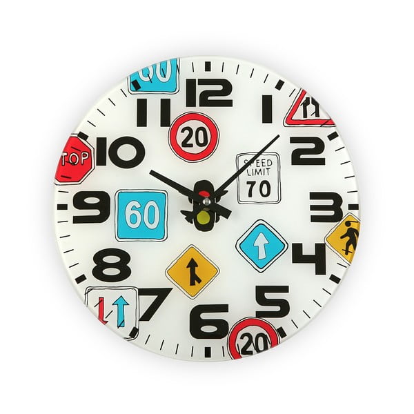 Nástěnné hodiny Versa Traffic, 30 cm