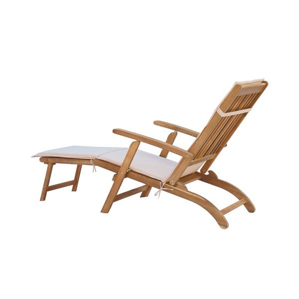 Bílé  zahradní lehátko z akátového dřeva SOB Garden-image-4