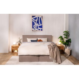 Boxspring postel taupe 180x200 cm Olia Bold – Bonami Selection